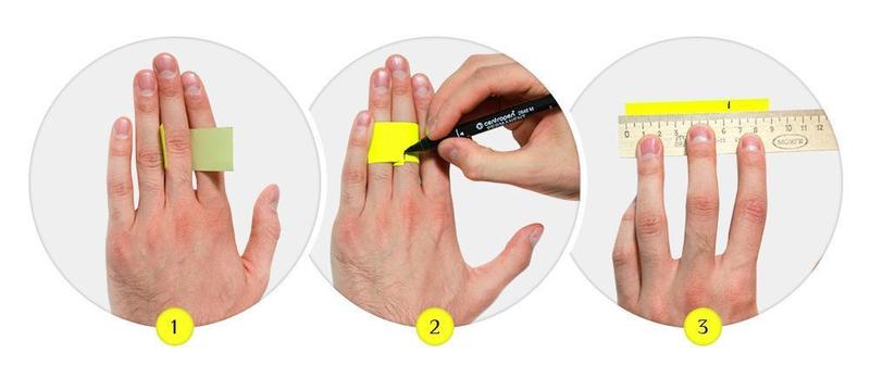 Как определить размер пальца на палец девушки: самые простые способы