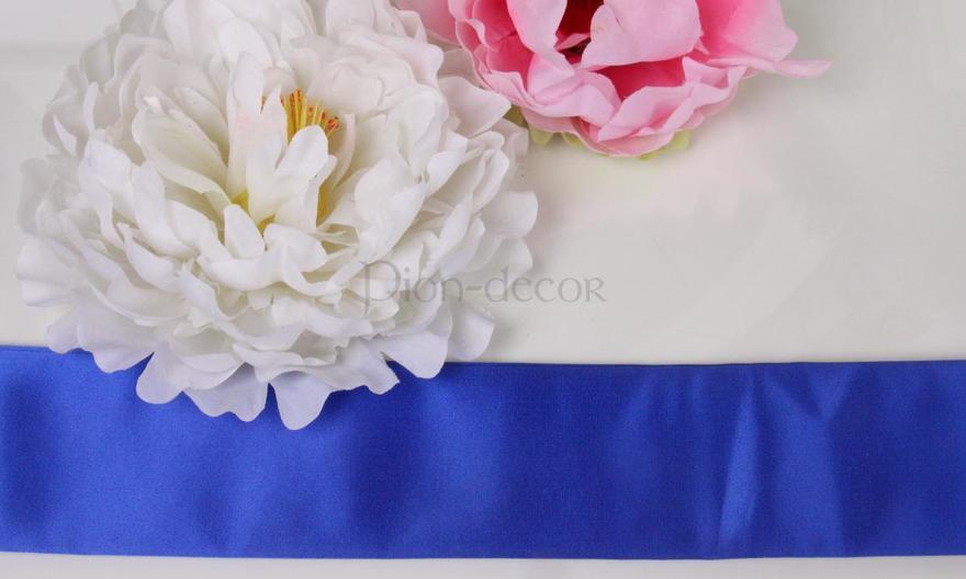 Купить Синий атласный пояс для платья Т в компании в Москве — Wed By Me