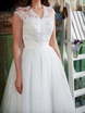 Короткое свадебное платье с юбкой пачкой 7877. Силуэт Пышное. Цвет Белый / Молочный. Вид 1