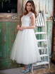 Короткое свадебное платье с юбкой пачкой 7877. Силуэт Пышное. Цвет Белый / Молочный. Вид 2