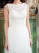 Шифоновое платье для свадьбы на море 7851. Силуэт А-силуэт. Цвет Белый / Молочный. Вид 2