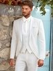 Тройка Белый мужской смокинг Brit Luis ADIMO от Дом изысканной мужской одежды Волшебная свадьба 2