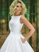 Свадебное платье Флер 2. Силуэт А-силуэт. Цвет Белый / Молочный. Вид 3