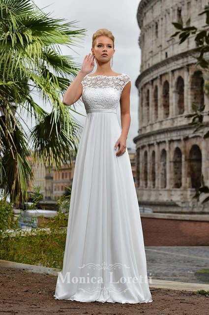Свадебное платье Undina. Силуэт Прямое, Греческий. Цвет Белый / Молочный. Вид 1