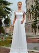 Свадебное платье Ursula. Силуэт Прямое. Цвет Белый / Молочный. Вид 1