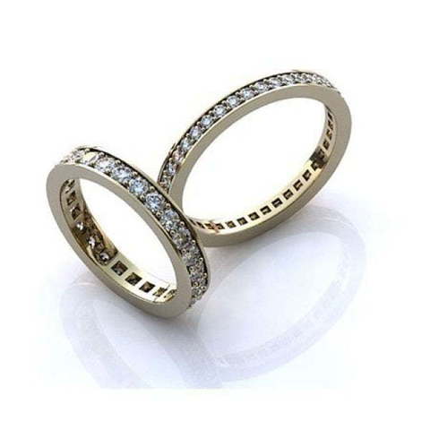 Обручальные кольца дорожка из бриллиантов R-KO-1021 из Белое золото от Ювелирный салон Art of glow 1