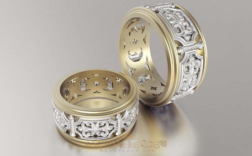 Обручальные кольца VGOK0178 из Комбинированные от Ювелирный Дом Версаль 1